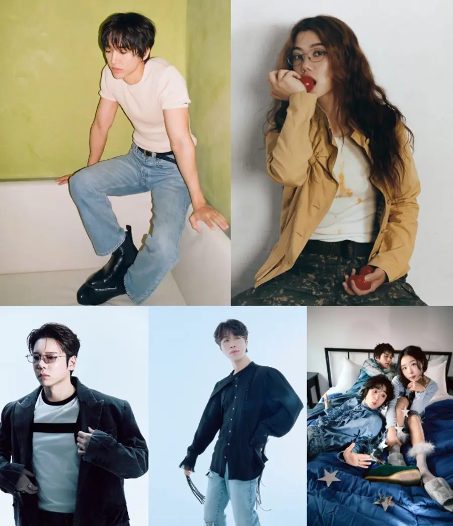 ▲ (왼쪽 위부터 시계방향) 이승윤, 새소년, 신인류, 소란, 레이든 / 사진=제천국제음악영화제 제공
