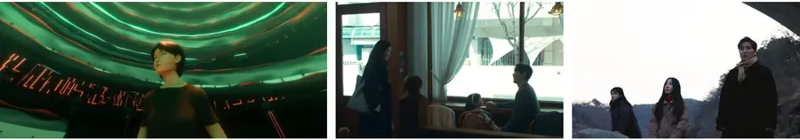 (왼쪽부터) 〈귀벌레〉(c)한국영화아카데미(KAFA), 〈극장에 두고 온 것들〉(c)HAENGBANG FILMS, 〈당신을 위한 것은 아닌〉 / 사진=부산국제영화제 제공