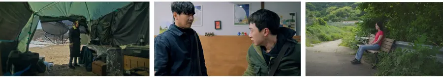 (왼쪽부터) 〈새〉, 〈스페이스〉, 〈아직 아무 일도 일어나지 않은〉 / 사진=부산국제영화제 제공